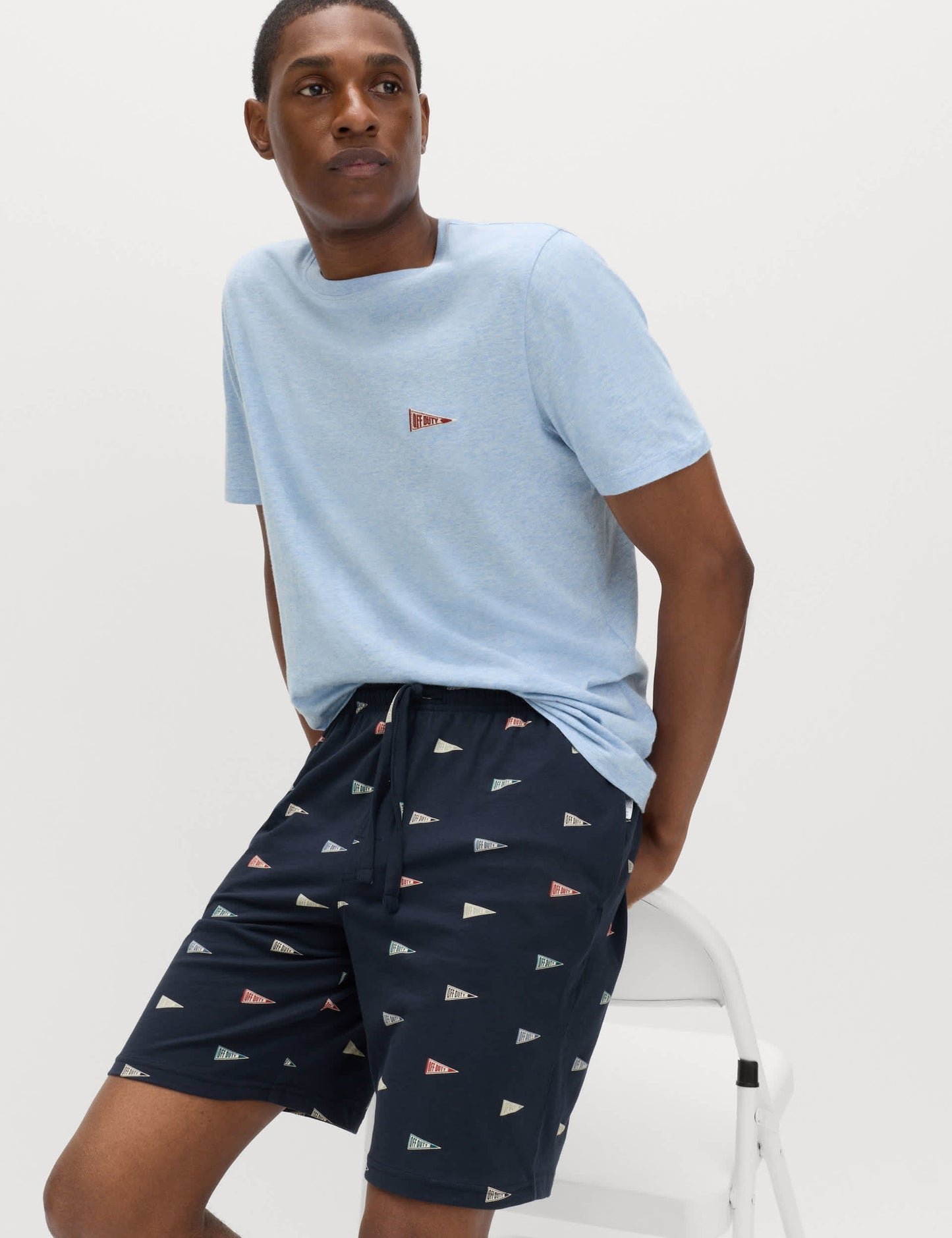 Desenli Pamuklu Pijama Takımı