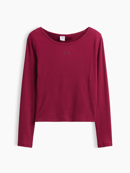 Koyu Pembe Mini Logo T-shirt