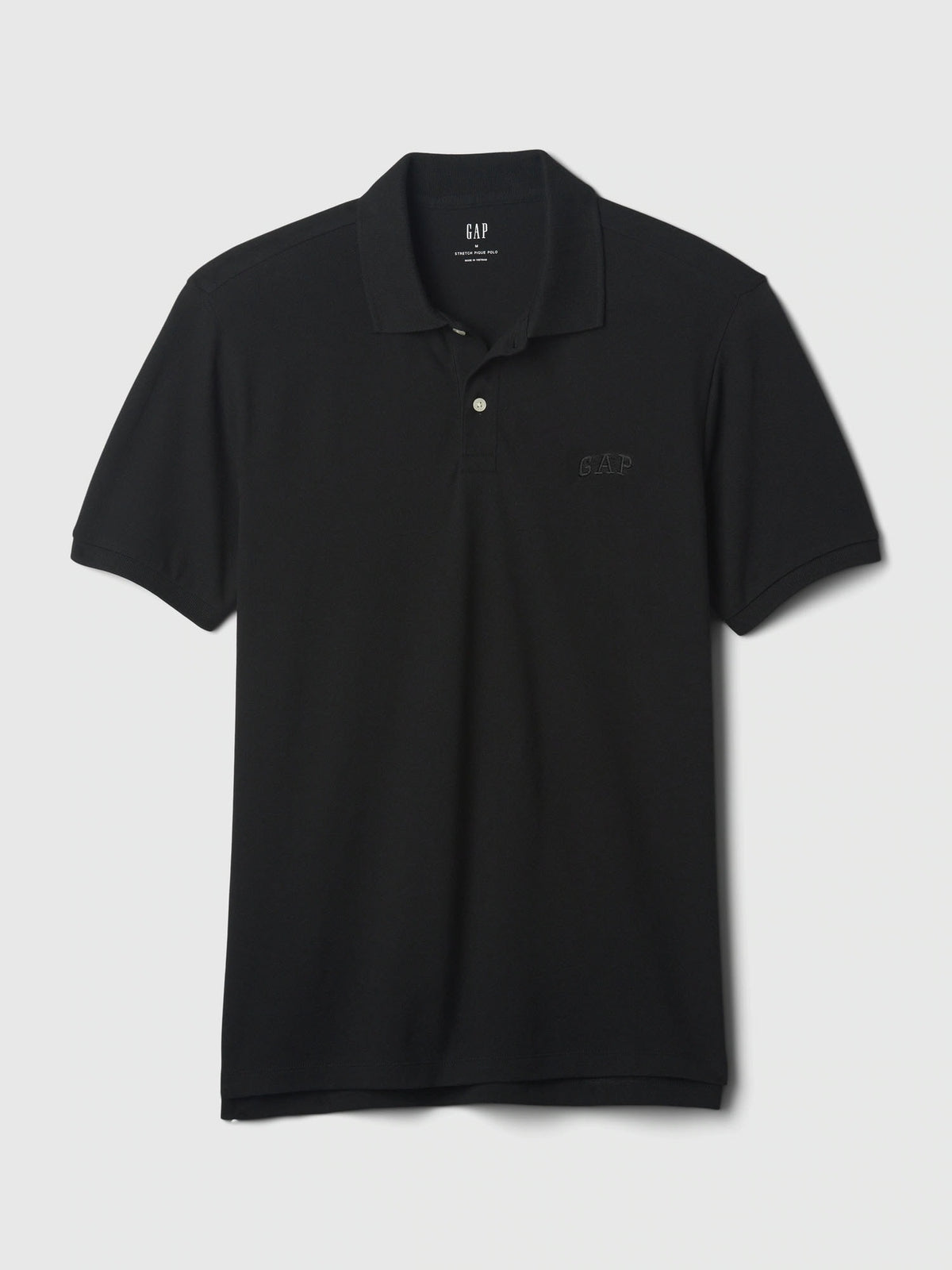 Siyah Gap Logo Piqué Polo Yaka T-shirt