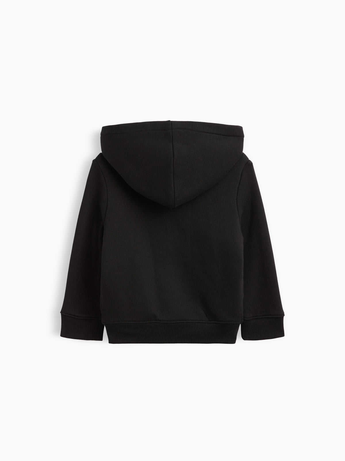 Siyah Sherpa Astarlı Logo Fermuarlı Sweatshirt
