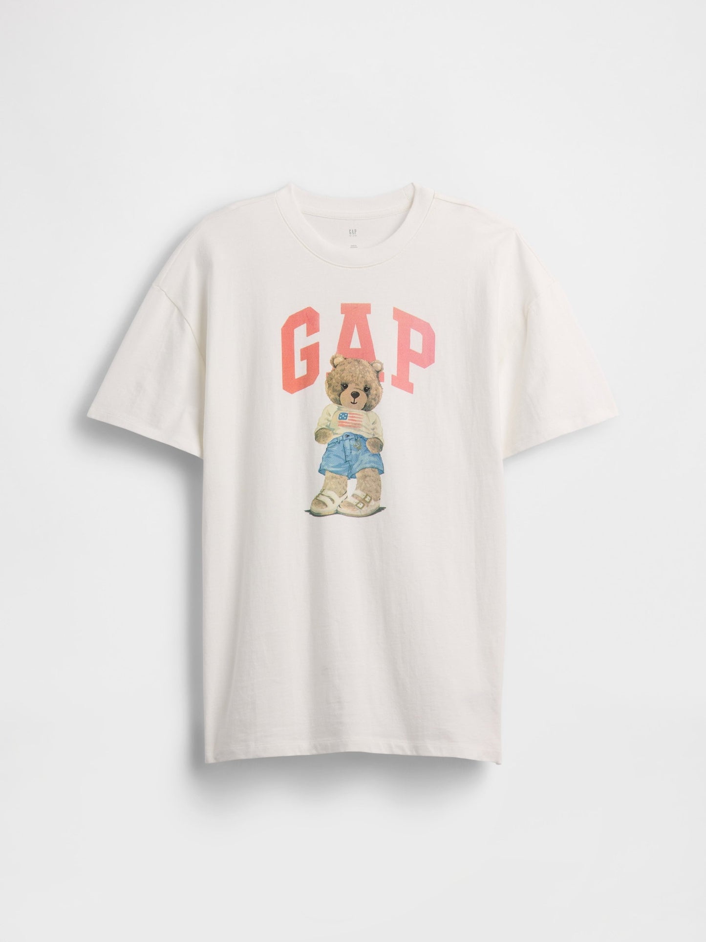 Beyaz Kids Oversized Gap Logo T-shirt Elbise