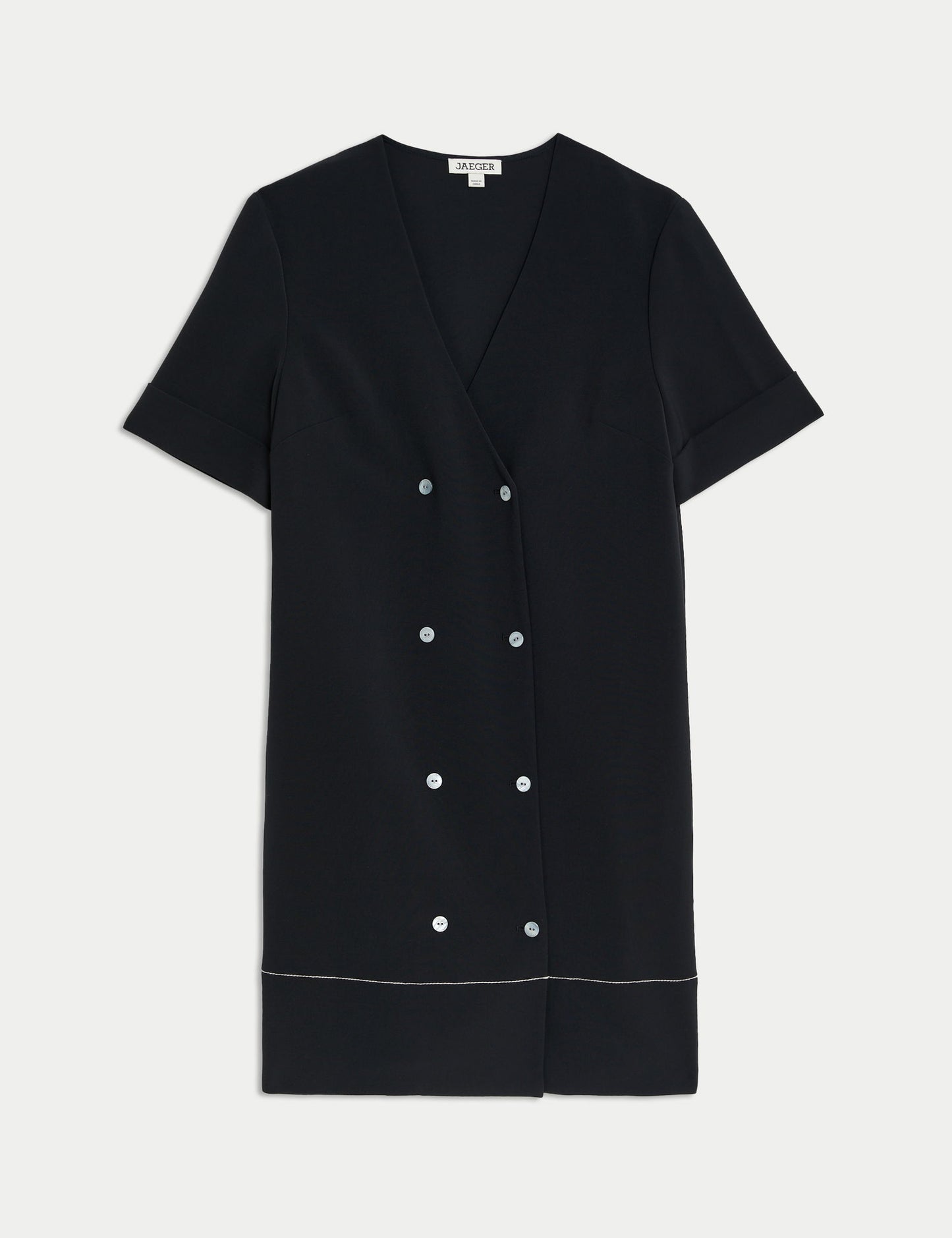 V Yaka Regular Fit Mini Elbise