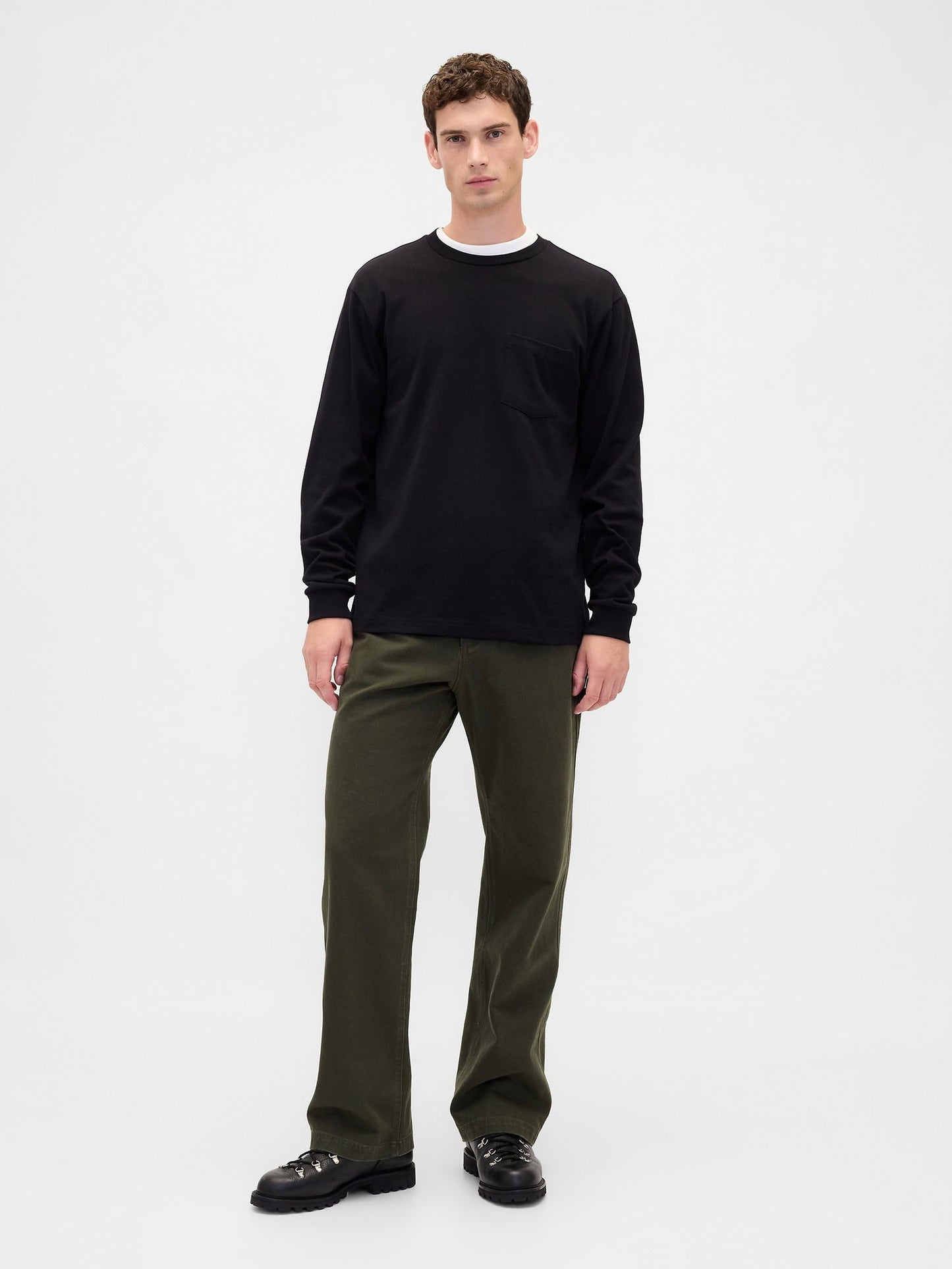 Haki Canvas '90s Loose Pantolon