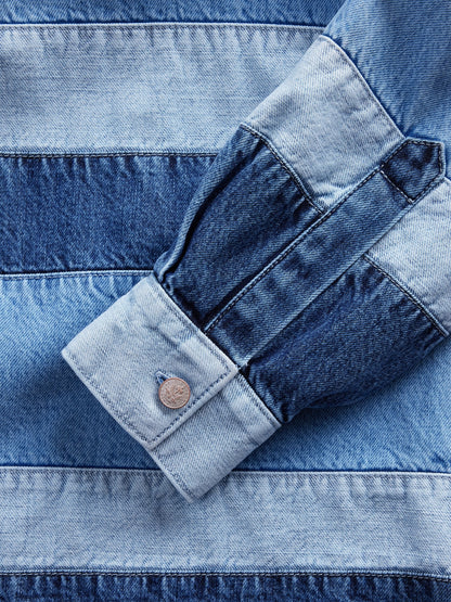 Mavi Gap × Hfr Çizgili Denim Polo T-shirt By Daveed Baptiste