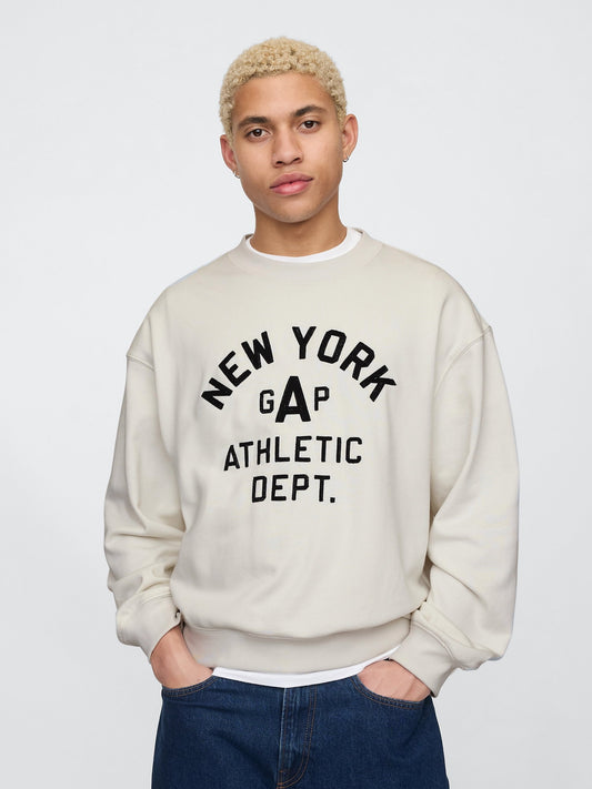 Bej Vintagesoft New York Gap Logo Sweatshirt