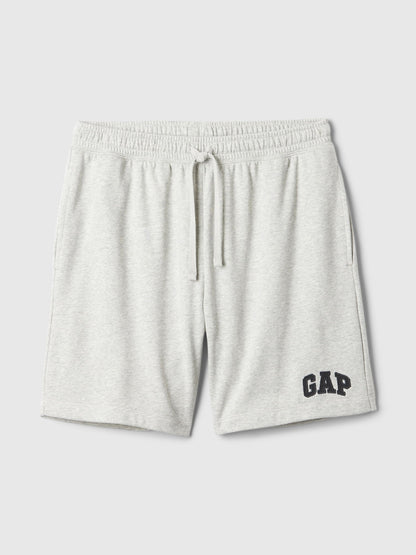 Gri 8'' Gap Logo Fransız Havlu Kumaş Şort