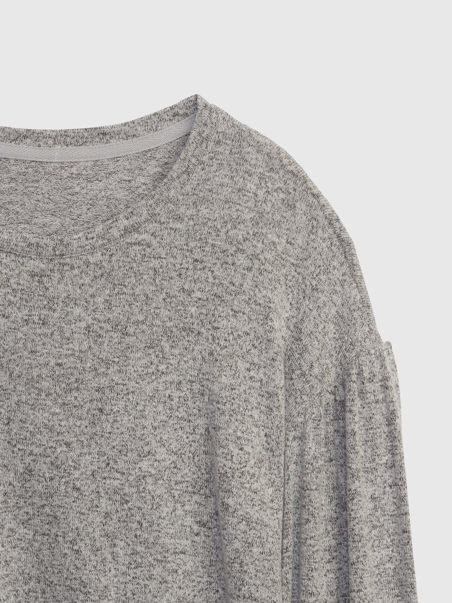 Gri Softspun Dolman Uzun Kollu T-shirt