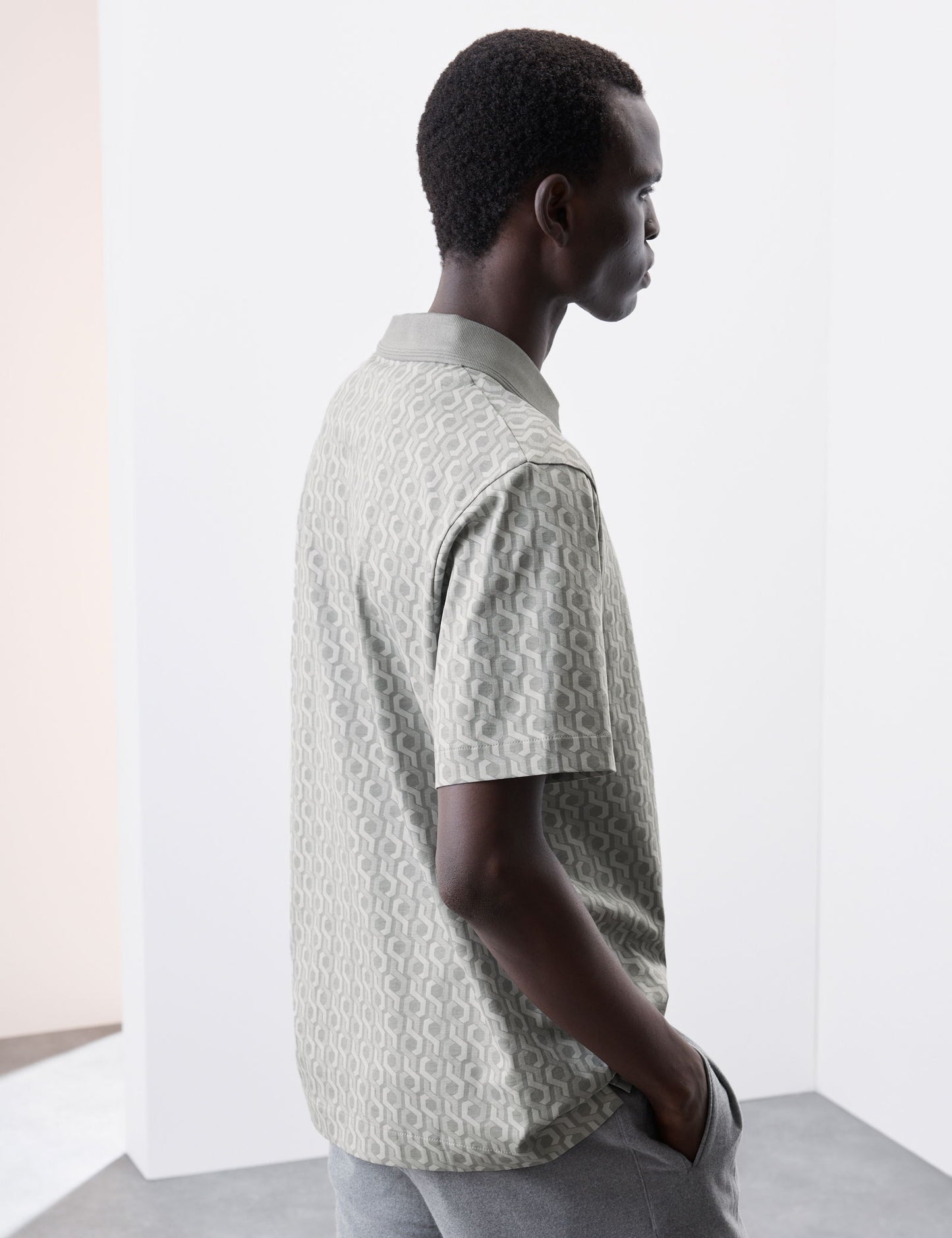 Saf Pamuklu Supima:registered: Desenli Polo T-shirt