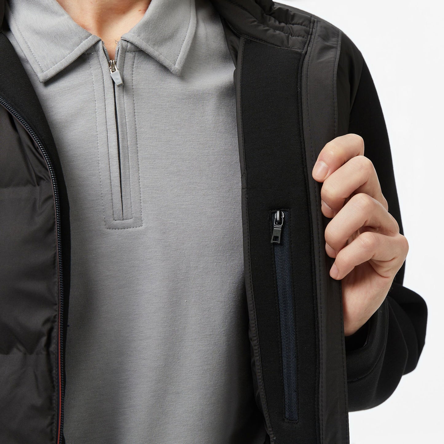 Nautica Erkek Siyah Regular Fit Mont