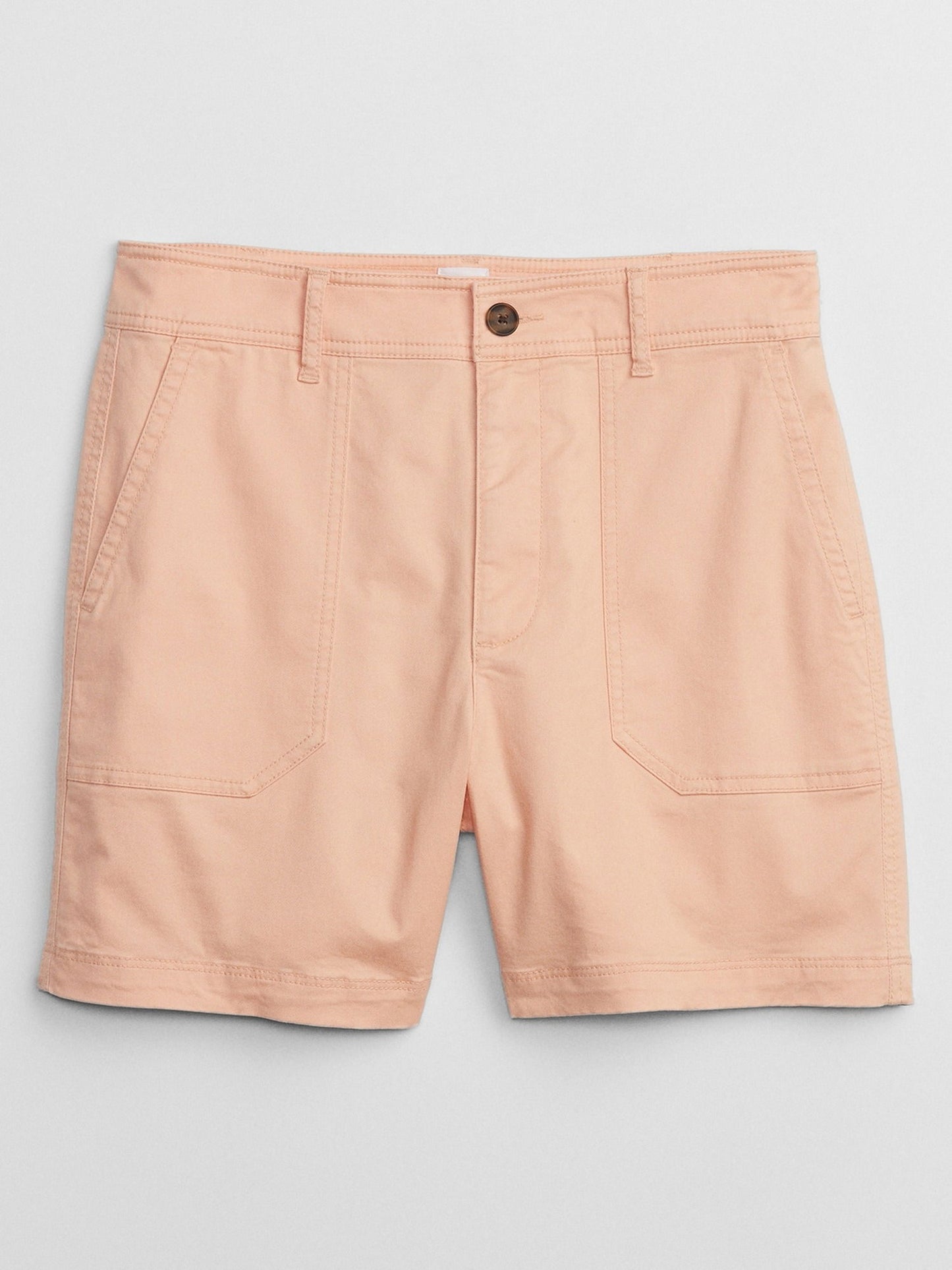 Turuncu Mid Rise Girlfriend Khaki Washwell™ Şort