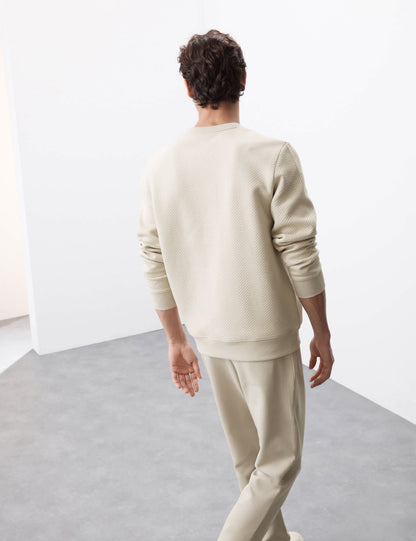 Saf Pamuklu Regular Fit Sweatshirt