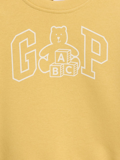 Sarı Relaxed Brannan Bear Logo Sweatshirt