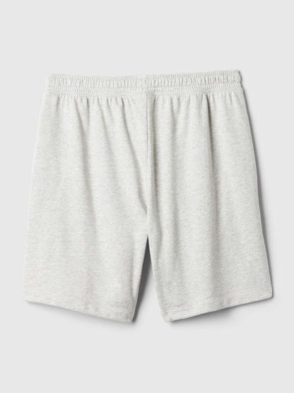 Gri 8'' Gap Logo Fransız Havlu Kumaş Şort