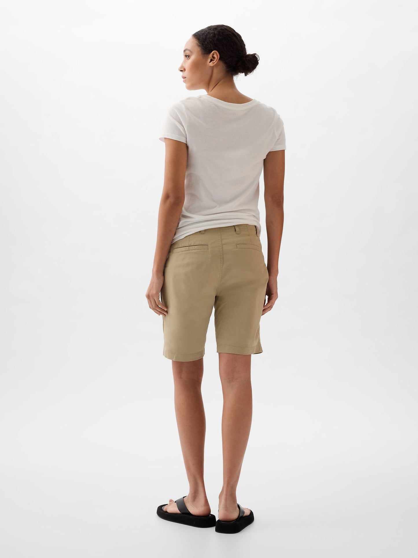 Bej Downtown Khaki Bermuda Şort