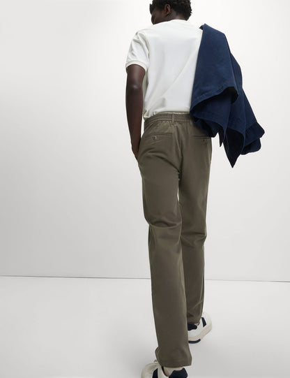 Regular Fit Lastikli Bel Chino