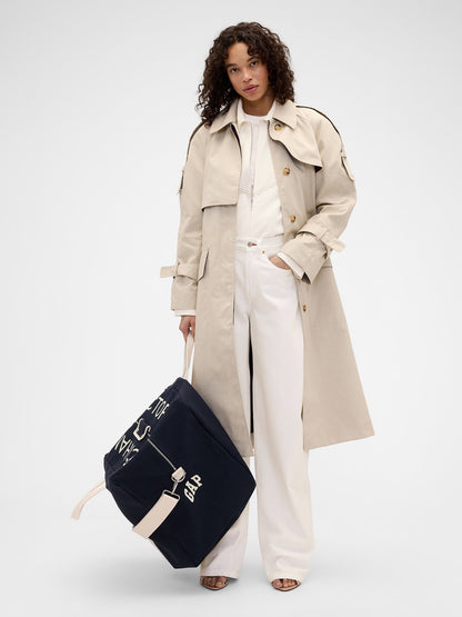 Beyaz Gap × Victoria Beckham High Rise Arc Jean Pantolon