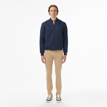 Lacoste Erkek Dik Yaka Lacivert Bomber Ceket