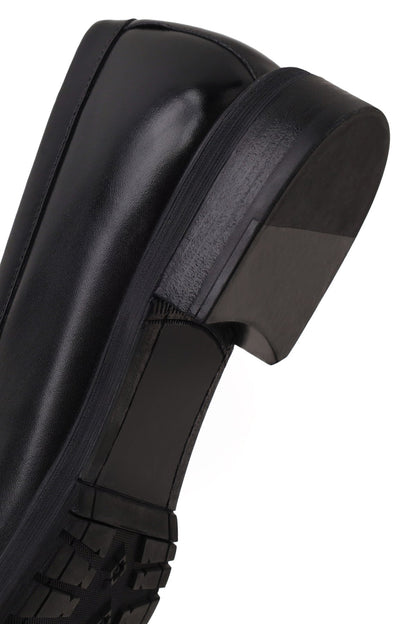 Erkek Siyah Deri Casual Loafer
