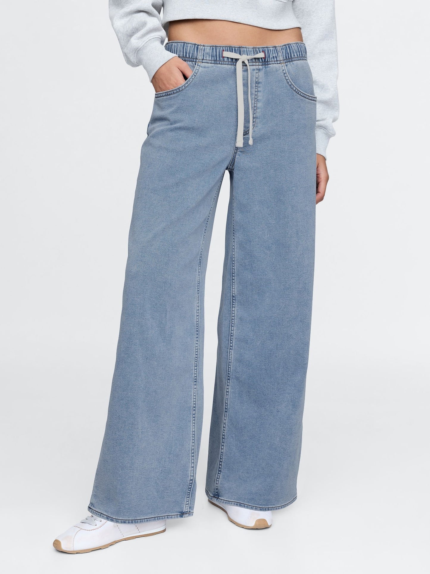 Mavi Mid Rise Easy Baggy Jean Pantolon