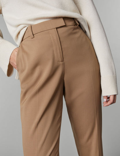 Straight Leg Yün Crop Pantolon