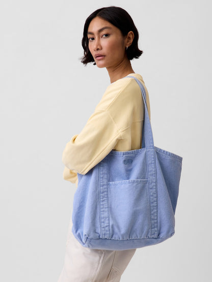 Açık Mavi Gap Logo Tote Çanta