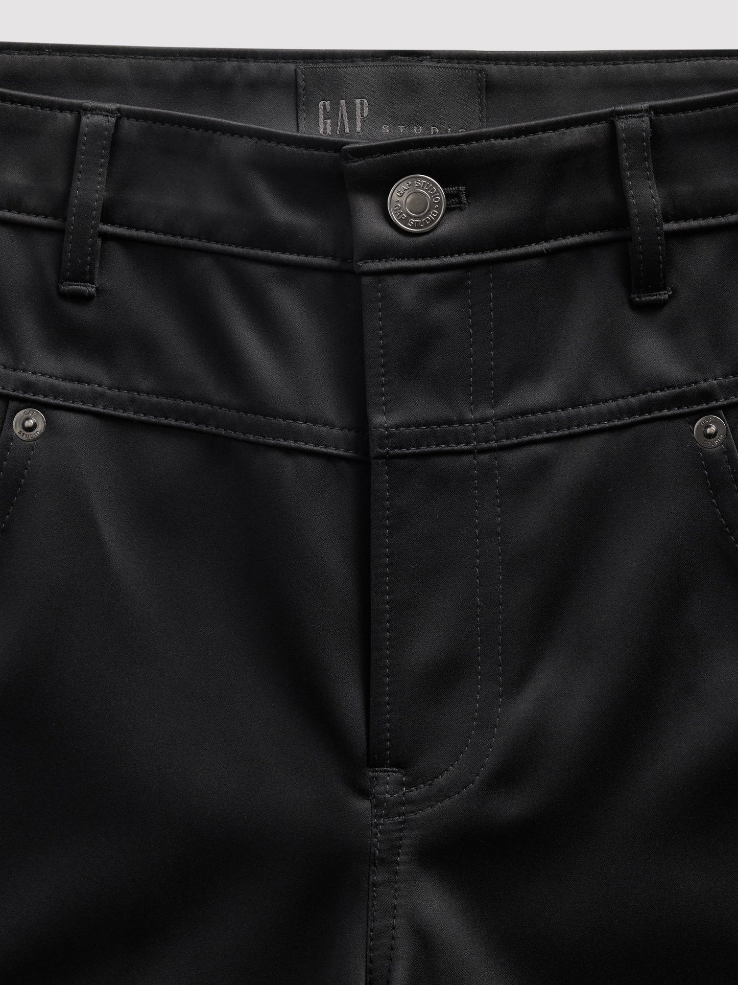 Siyah Gapstudio Low Rise Saten Baggy Pantolon
