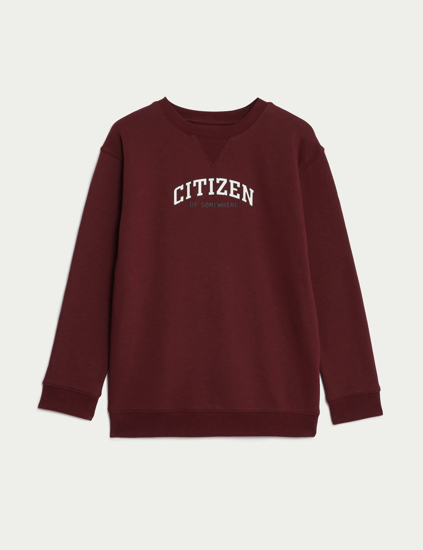 Slogan Desenli Yuvarlak Yaka Sweatshirt (6-16 Yaş)