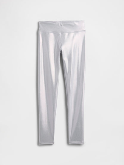 Gri Shine Leggings Tayt