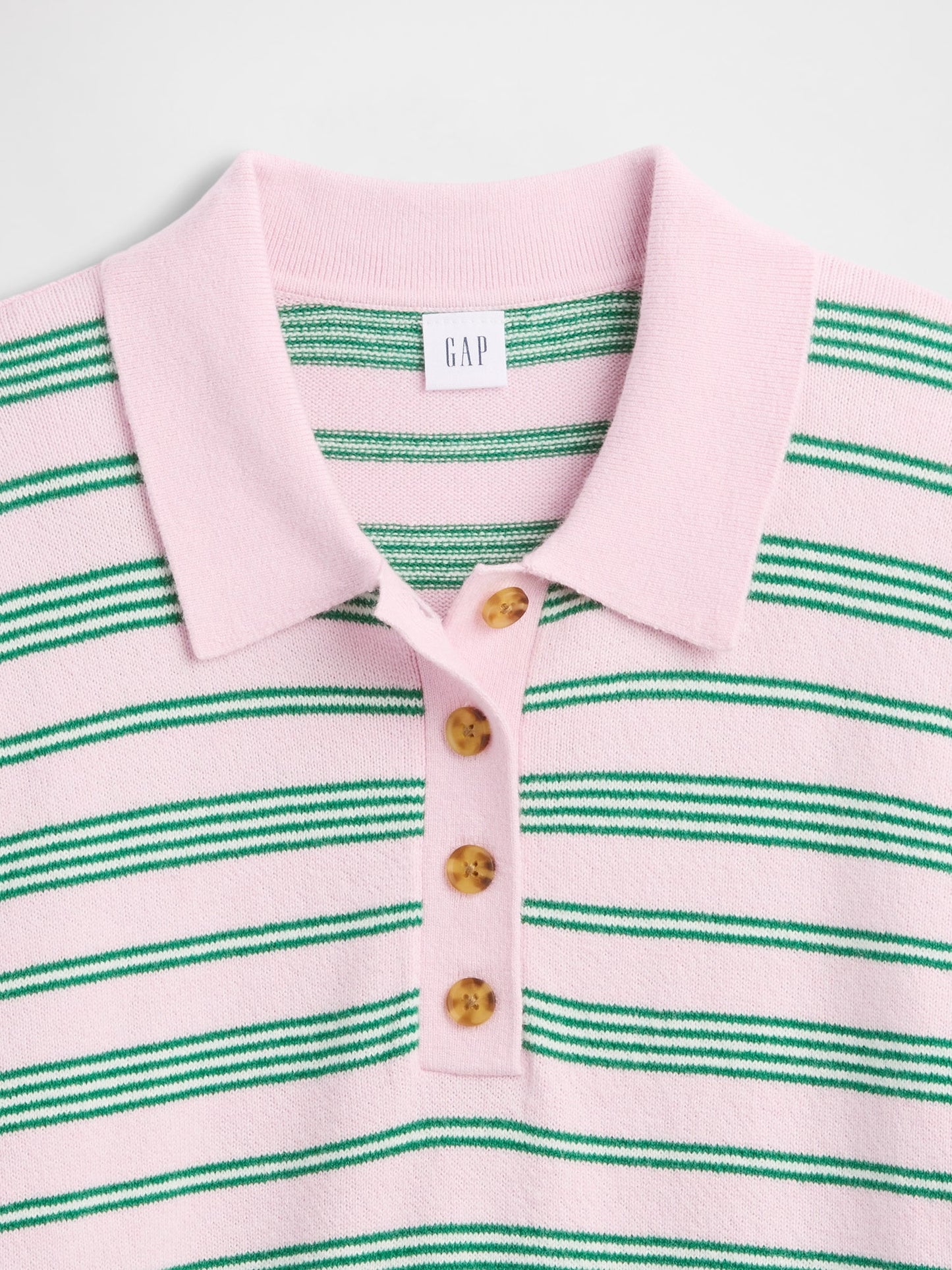 Açık Pembe Cashsoft Relaxed Triko Polo Kazak
