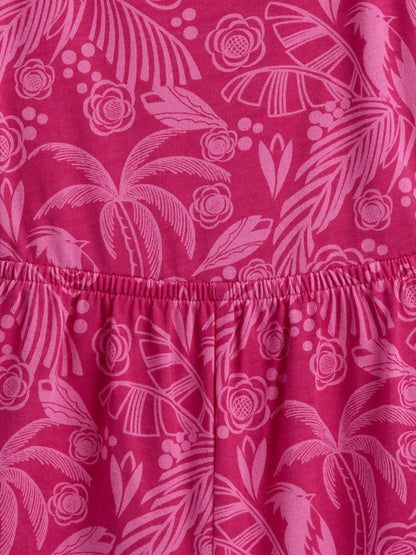 Koyu Pembe Tulum Outfit Set