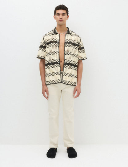 Relaxed Fit Triko Polo Yaka Üst