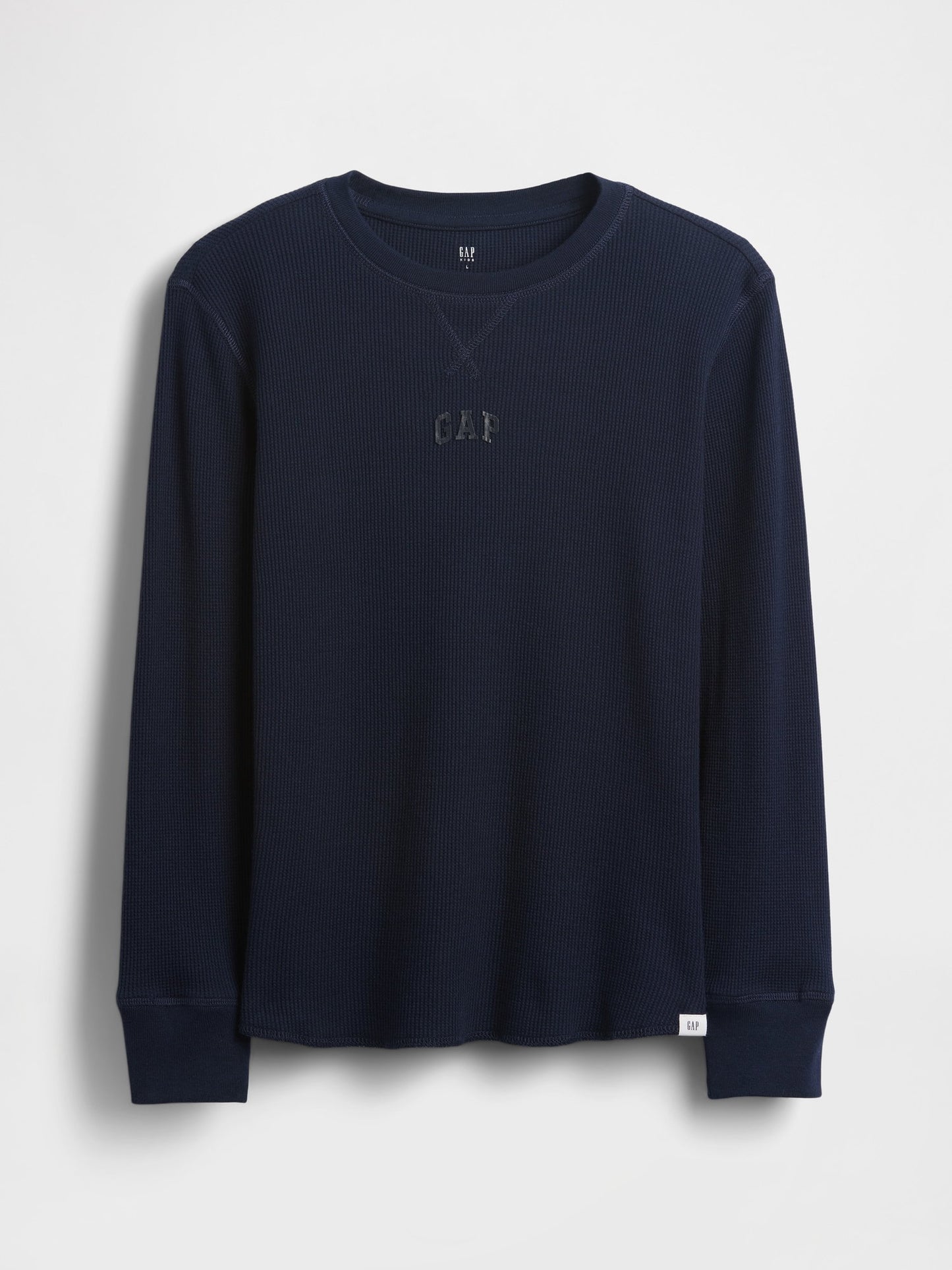 Lacivert Gap Mini Logo Waffle-knit T-shirt