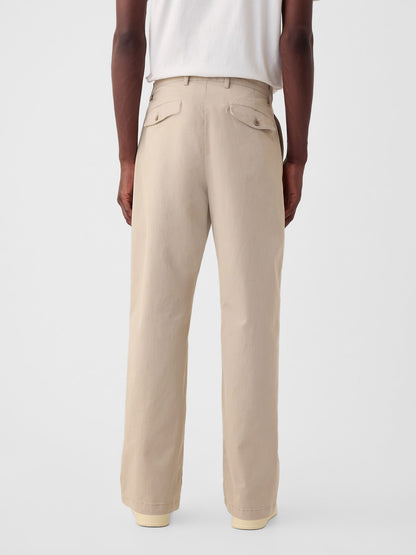 Krem Modern '90s Loose Kaki Pantolon