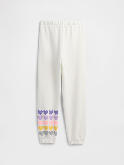 Beyaz Relaxed Gap Logo Jogger Eşofman Altı