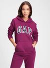 Mor Gap Logo Kapüşonlu Sweatshirt