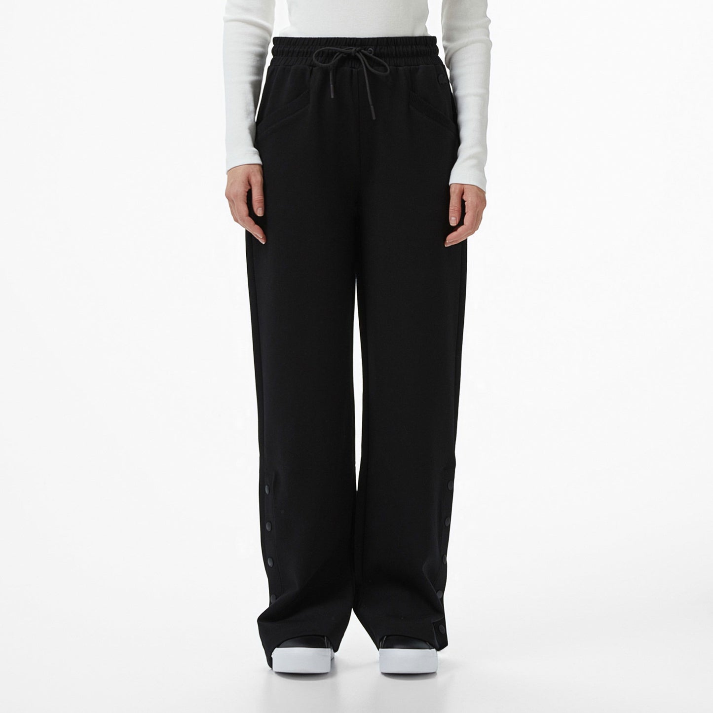 Lacoste Kadın Straight Fit Siyah Eşofman Altı