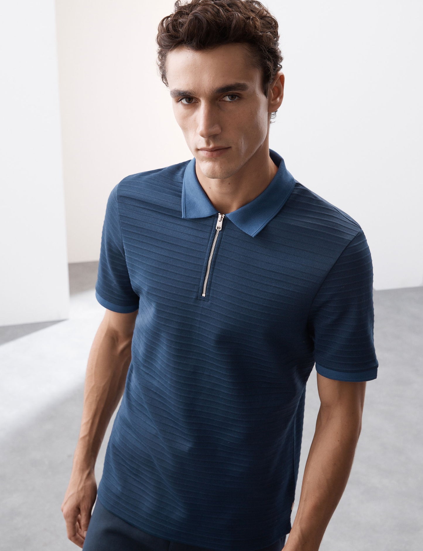 Regular Fit Pamuk Karışımlı Polo Yaka T-shirt