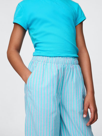 Mavi Poplin Baggy Pantolon