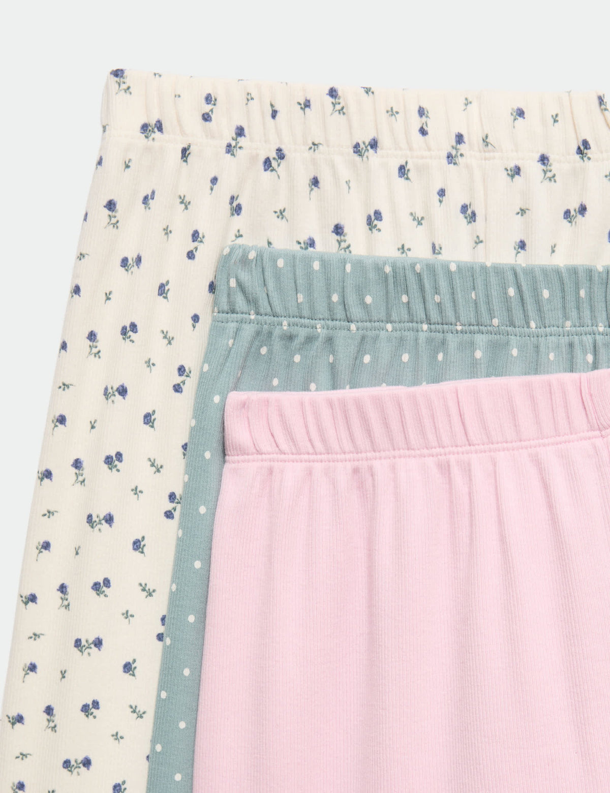 3'lü Pamuklu Fitilli Çocuk Pijama Takımı