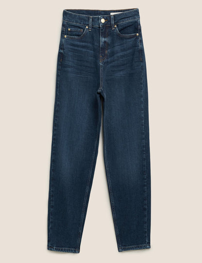 Yüksek Bel Mom Jean Pantolon