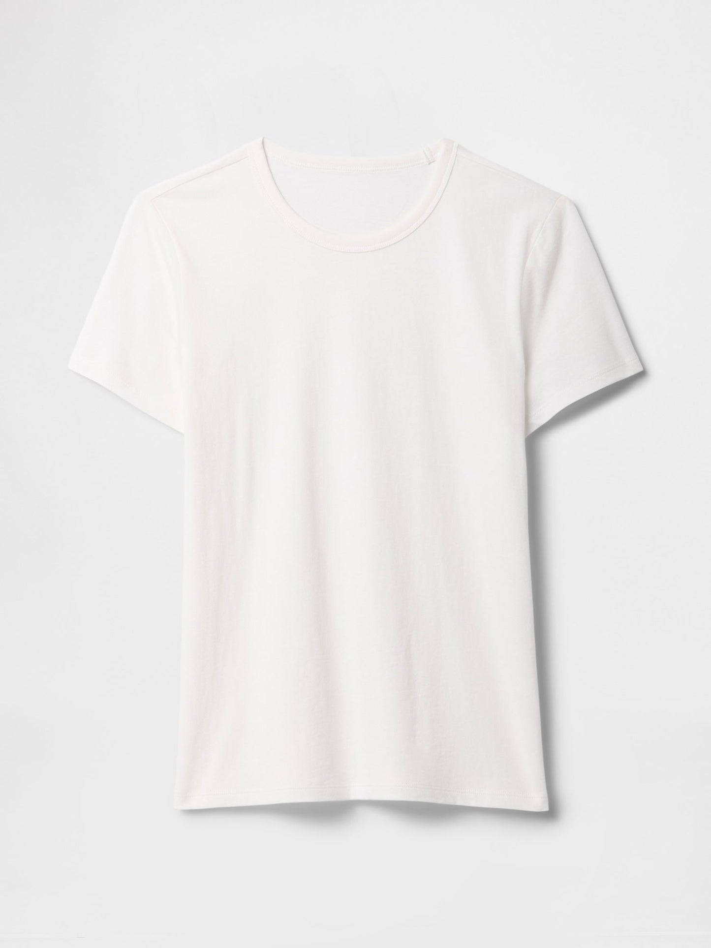 Beyaz Favorite Bisiklet Yaka T-shirt