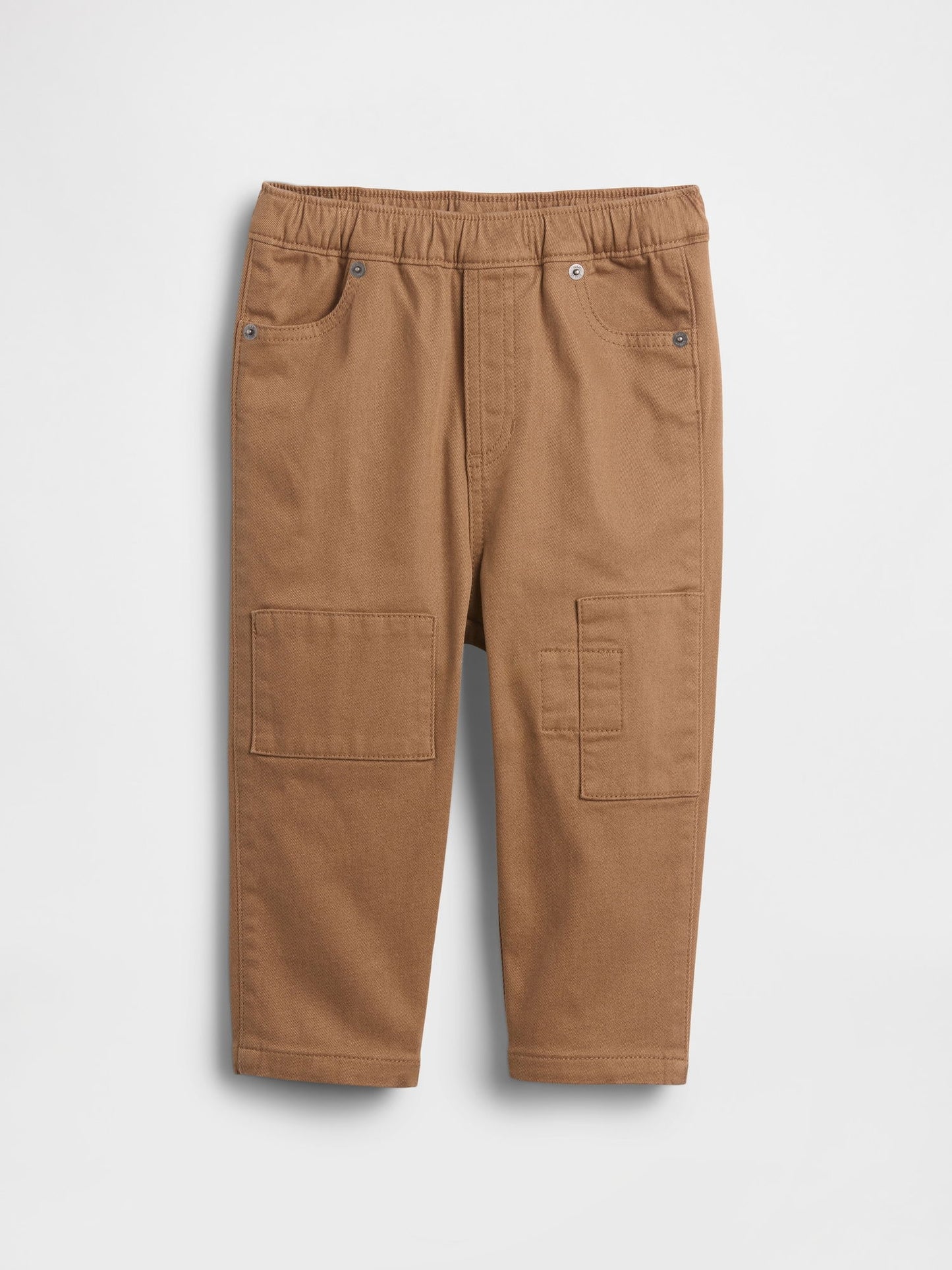 Kahverengi Pull-on Barrel Pantolon