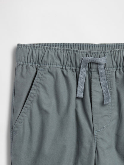 Gri Gap Pull-on Relaxed Poplin Jogger Eşofman Altı