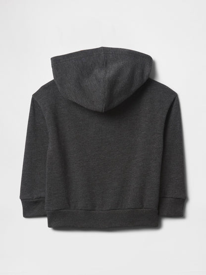 Siyah Gap Logo Relaxed Fermuarlı Sweatshirt