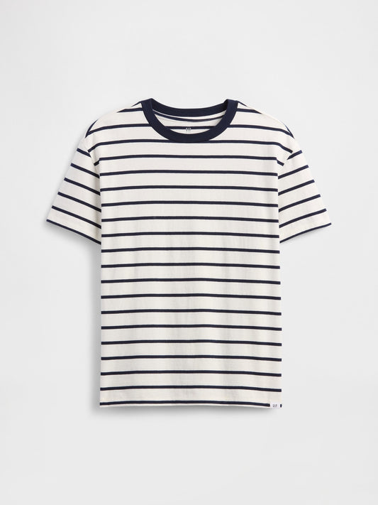 Lacivert Bisiklet Yaka T-shirt