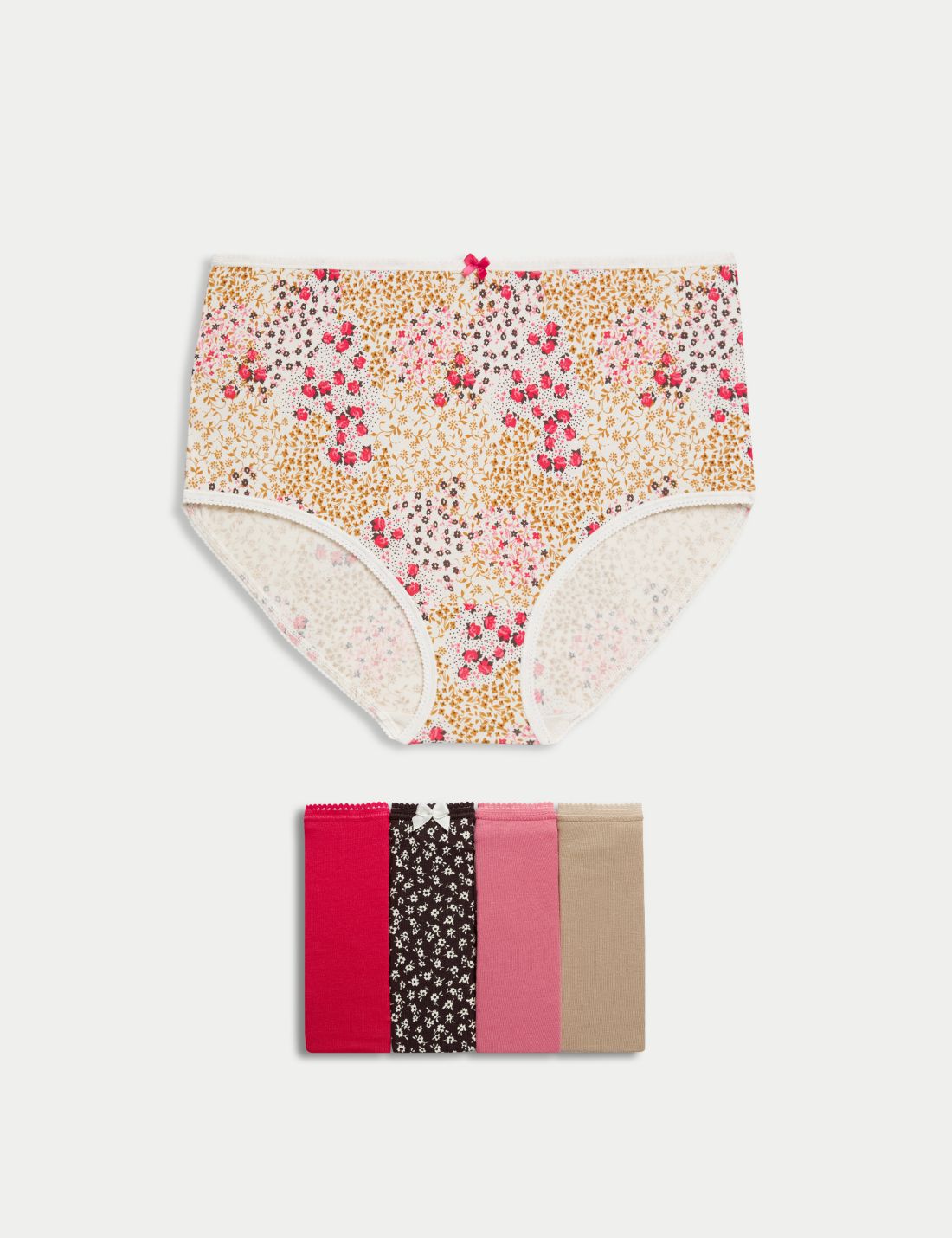 5'li Cotton Lycra Full Brief Külot Seti
