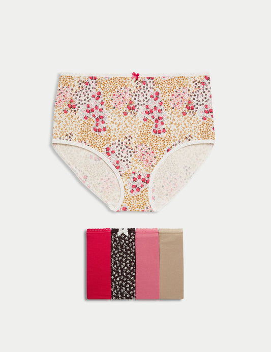 5'li Cotton Lycra Full Brief Külot Seti