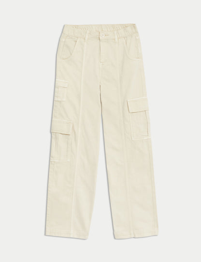Regular Fit Wide Leg Kargo Pantolon (6-16 Yaş)