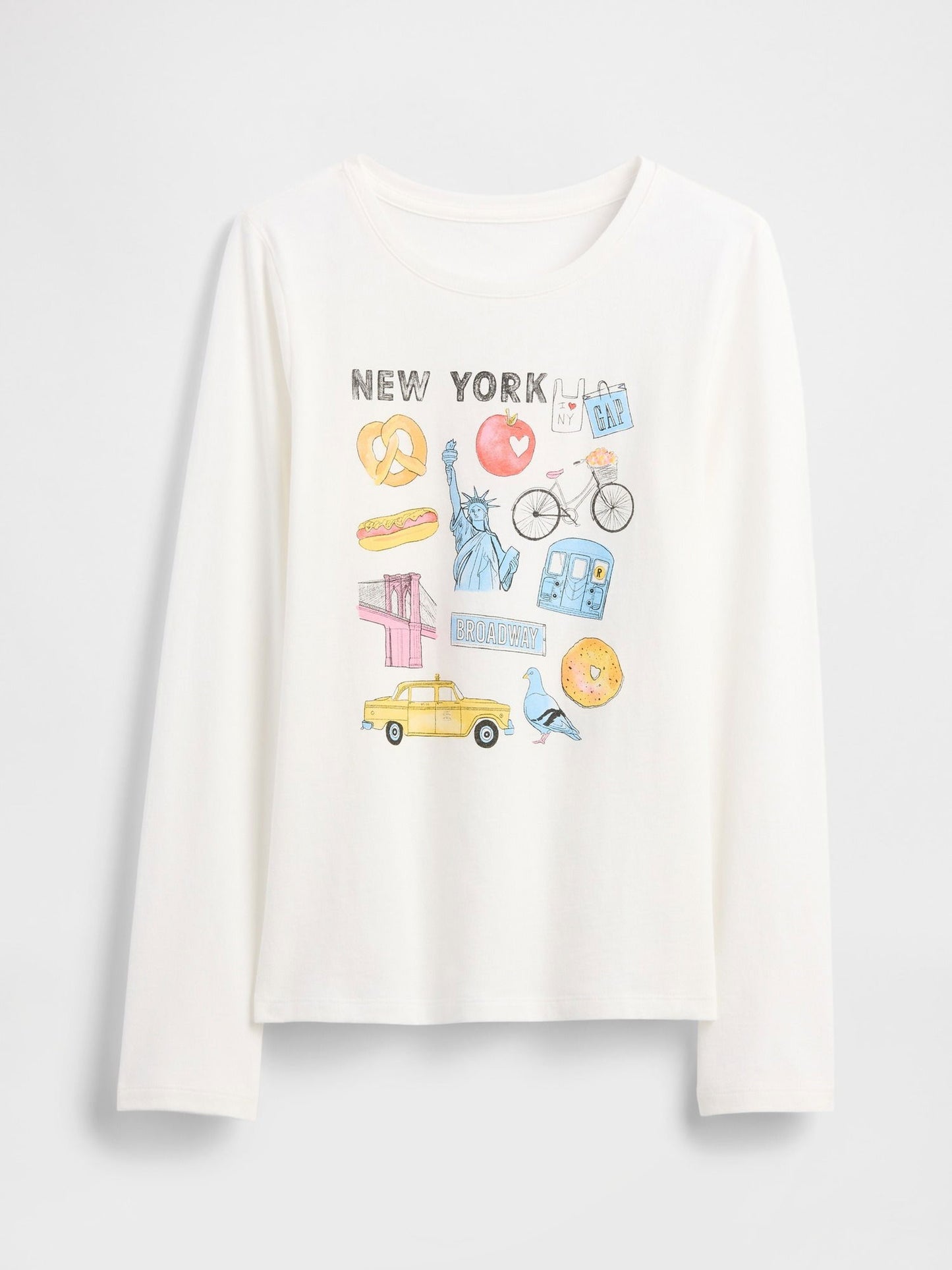 Beyaz Grafik Baskılı T-shirt