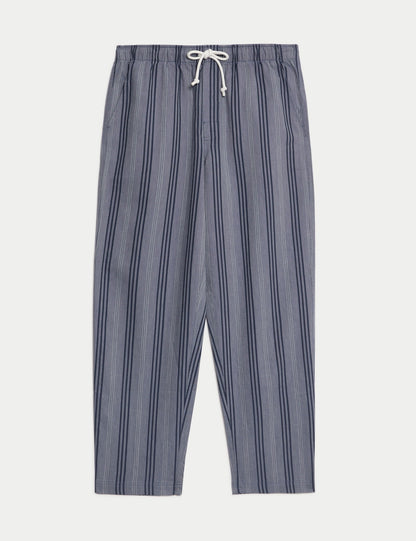 Pamuklu Çizgili Pijama Altı